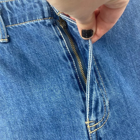 Hollister Ultra High-Rise Culotte Jeans Women Size 3 26 x 22 Blue Denim Wide Leg - Picture 4 of 11